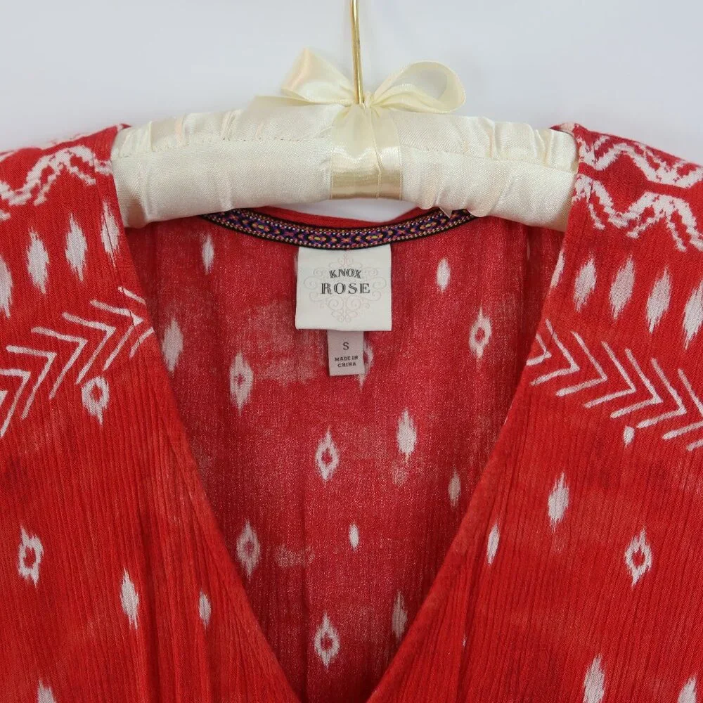 Knox Rose Midi Dress Sz S Coastal Boho Beach Western Cottagecore Prairie Batwing - Picture 10 of 12
